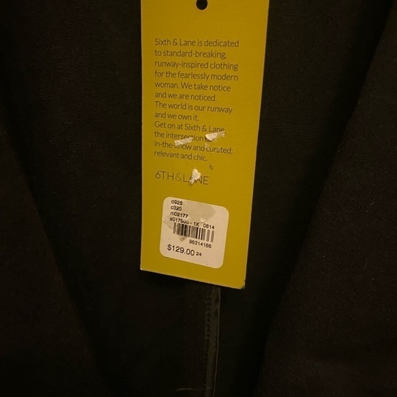 NWT 6th & LANE BLACK SUBSTANTIAL BLAZER SIZE 24 - Picture 5 of 10